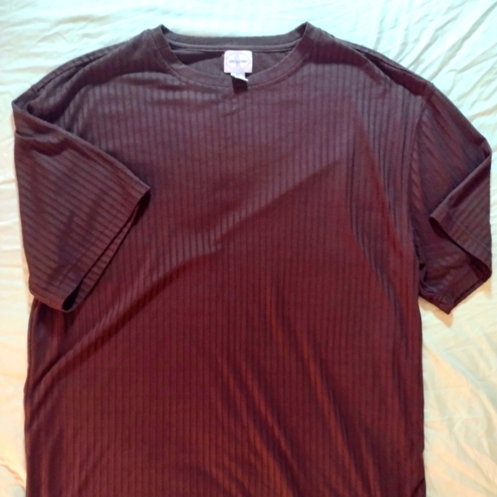 Linea Uomo High Quality Rayon/poly ribbed tshirt